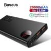 Baseus Power Bank Adaman 22.5w 20000Mah PPAD000101 Metal Digital Display Power Bank -Black